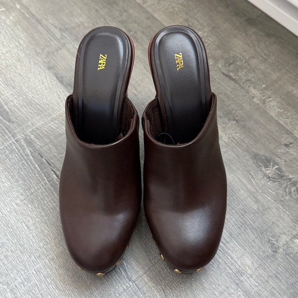 ✨ NEW ZARA high heeled clog with studs - Picture 5 of 9